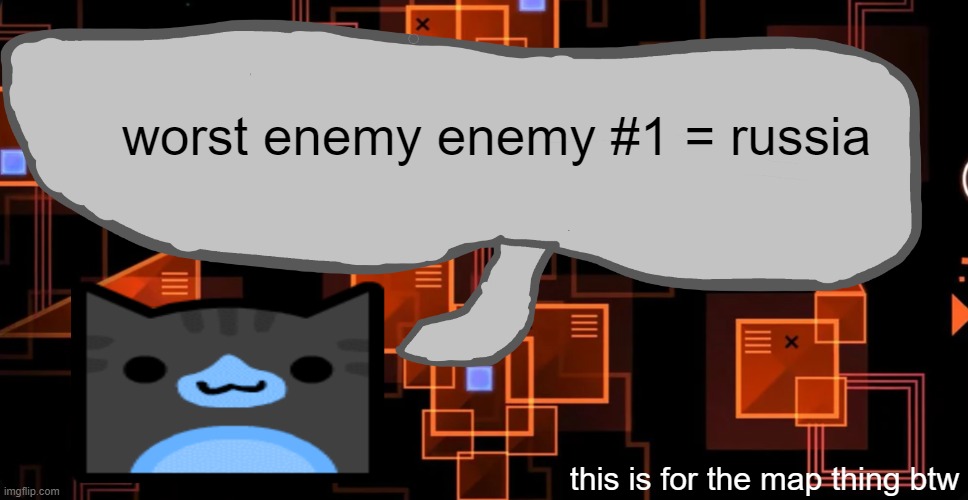 history is repeating itsself AGAIN | worst enemy enemy #1 = russia; this is for the map thing btw | image tagged in goofy ahh congregation temp | made w/ Imgflip meme maker