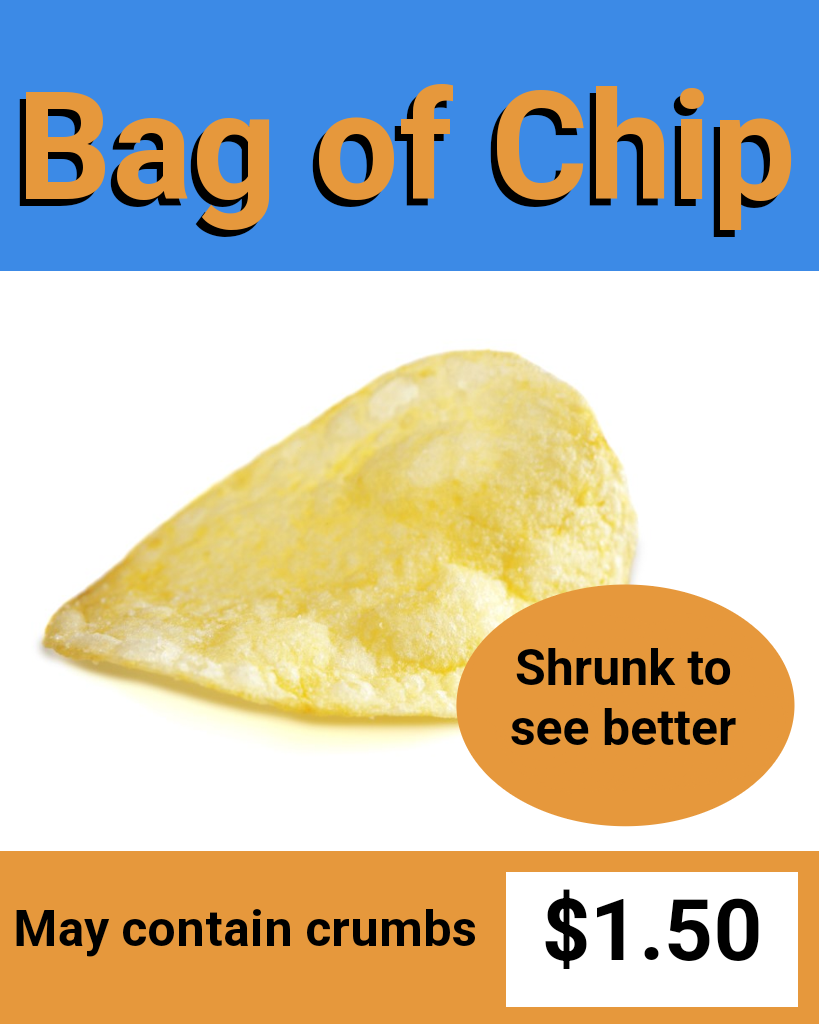 Bag of Chip Blank Meme Template