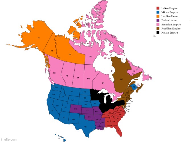 The American-Canadian Society E2: Sammy Dominates America By Forming An Alliance With Everyone | made w/ Imgflip meme maker