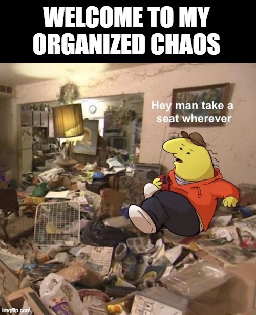 welcome to my organized chaos - Imgflip