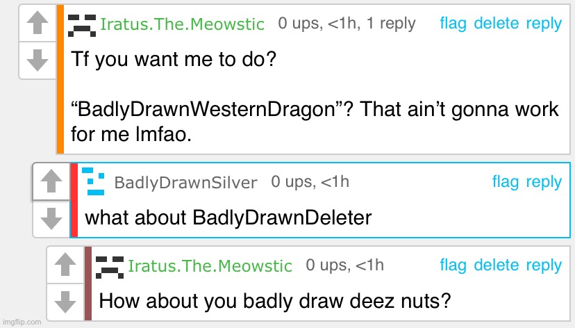 Average “BadlyDrawn[thing]” username | made w/ Imgflip meme maker