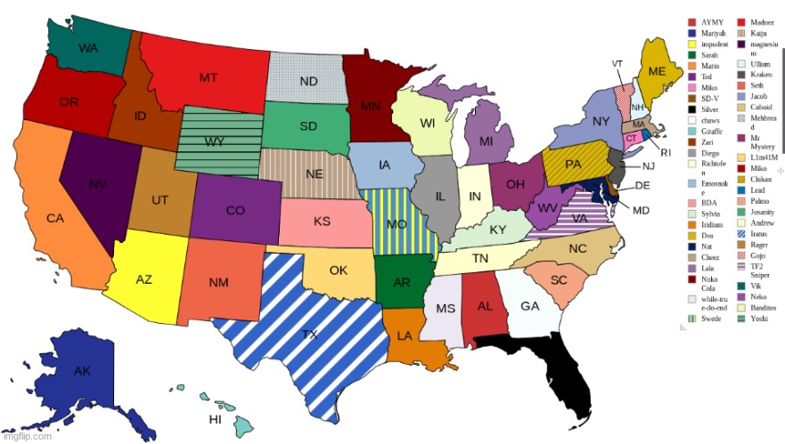 50 states living in harmony :) | made w/ Imgflip meme maker