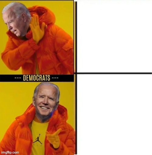 Biden before and after Blank Meme Template