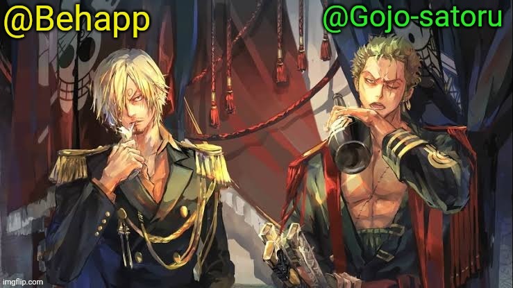 Rate this temp | image tagged in behapp and gojo shared announcement temp | made w/ Imgflip meme maker