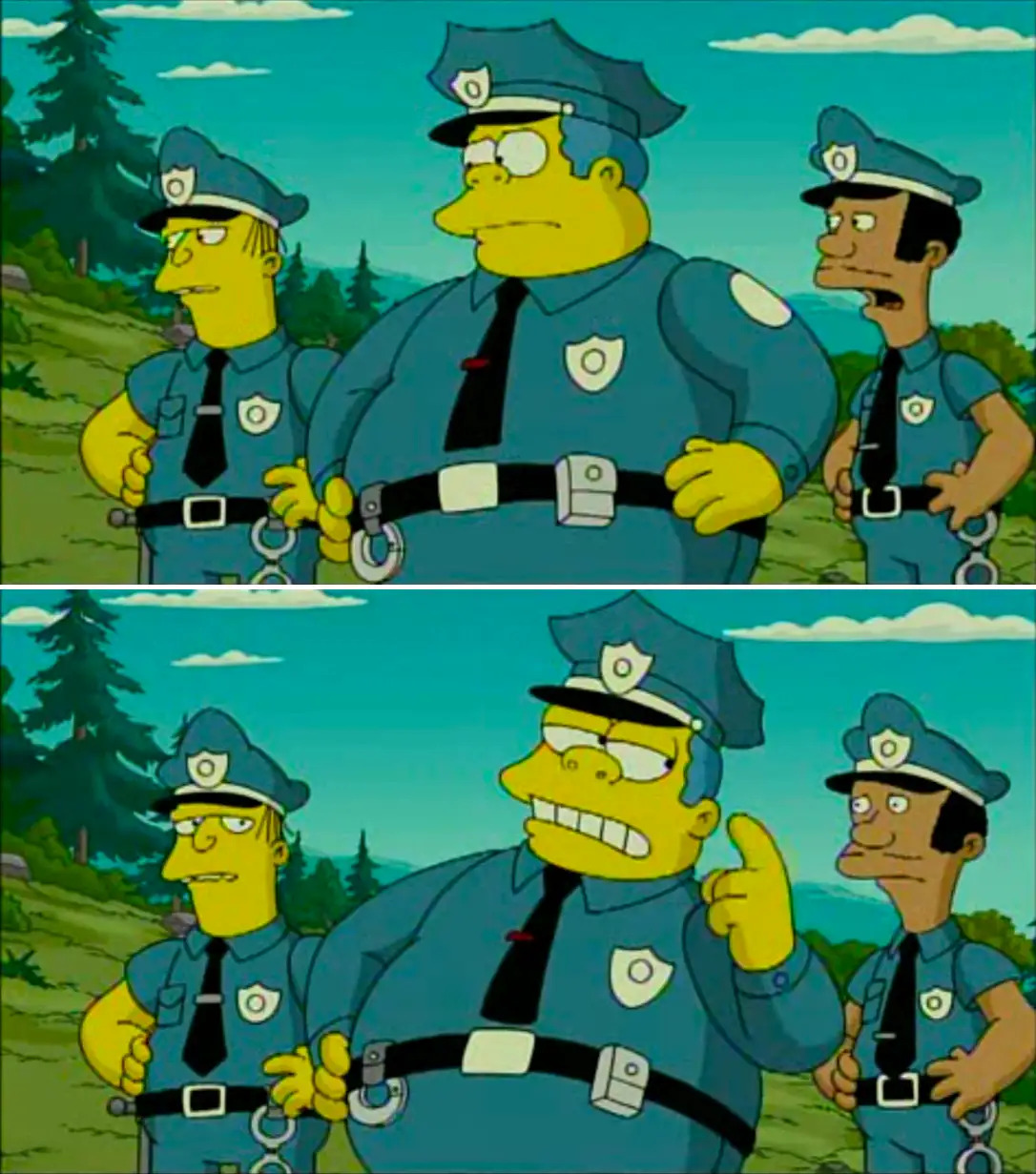 Chief and lou Blank Meme Template