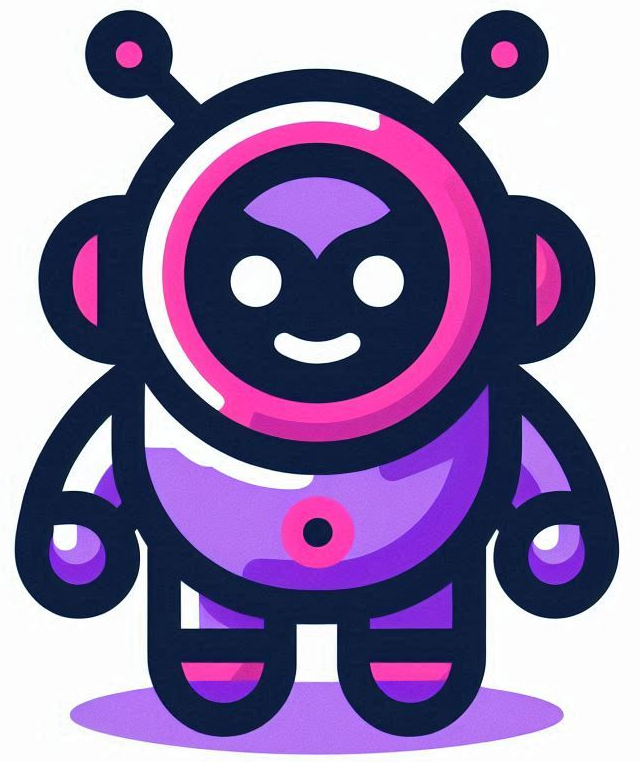 Purple bot Blank Meme Template