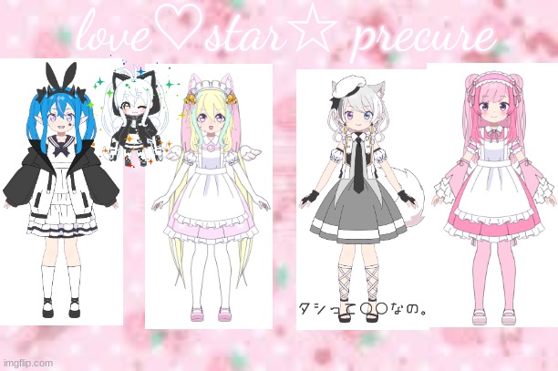 free like show: love♡star☆ precure | love♡star☆ precure | image tagged in precure,kawaiicore,anime girl,mikokawaiiartist | made w/ Imgflip meme maker
