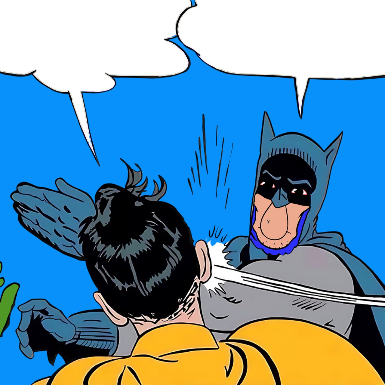 High Quality Snort - batman slaps robin Blank Meme Template