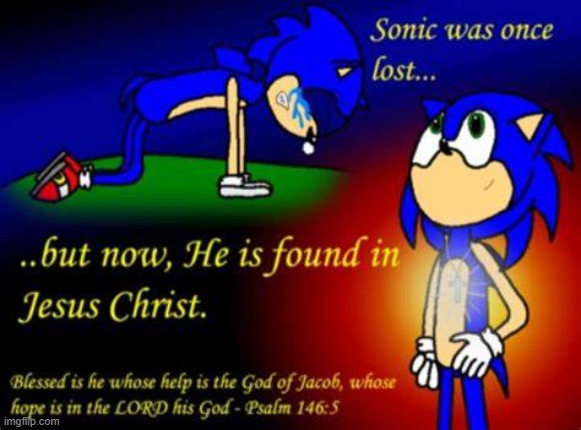 sonic | image tagged in sonic was once lost | made w/ Imgflip meme maker