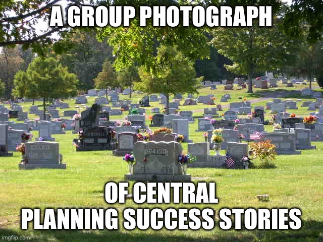 cemetery | A GROUP PHOTOGRAPH; OF CENTRAL PLANNING SUCCESS STORIES | image tagged in cemetery | made w/ Imgflip meme maker