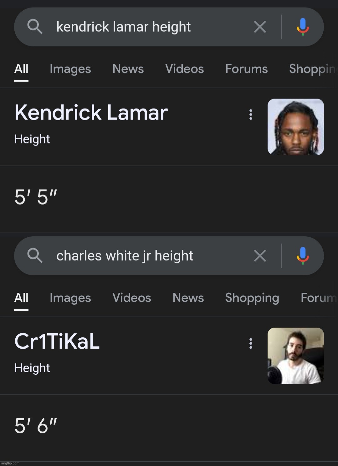 how is this dude shorter than critikal | made w/ Imgflip meme maker