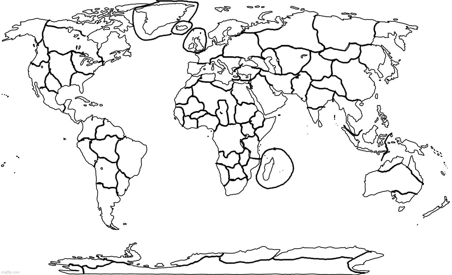 Fqcking | image tagged in world map blank | made w/ Imgflip meme maker