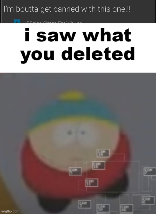 @zari. | image tagged in i saw what you deleted cartman | made w/ Imgflip meme maker