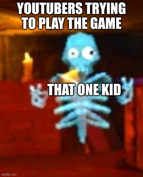 Those kids be like | YOUTUBERS TRYING TO PLAY THE GAME; THAT ONE KID | image tagged in lucy ghost gorilla tag | made w/ Imgflip meme maker