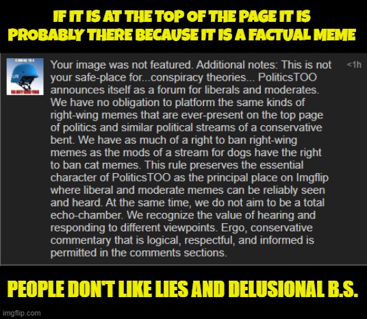 Rage rejection over delusional BS | IF IT IS AT THE TOP OF THE PAGE IT IS PROBABLY THERE BECAUSE IT IS A FACTUAL MEME; PEOPLE DON'T LIKE LIES AND DELUSIONAL B.S. | image tagged in conservative,liberal,rejected,united nations,delusional,political meme | made w/ Imgflip meme maker