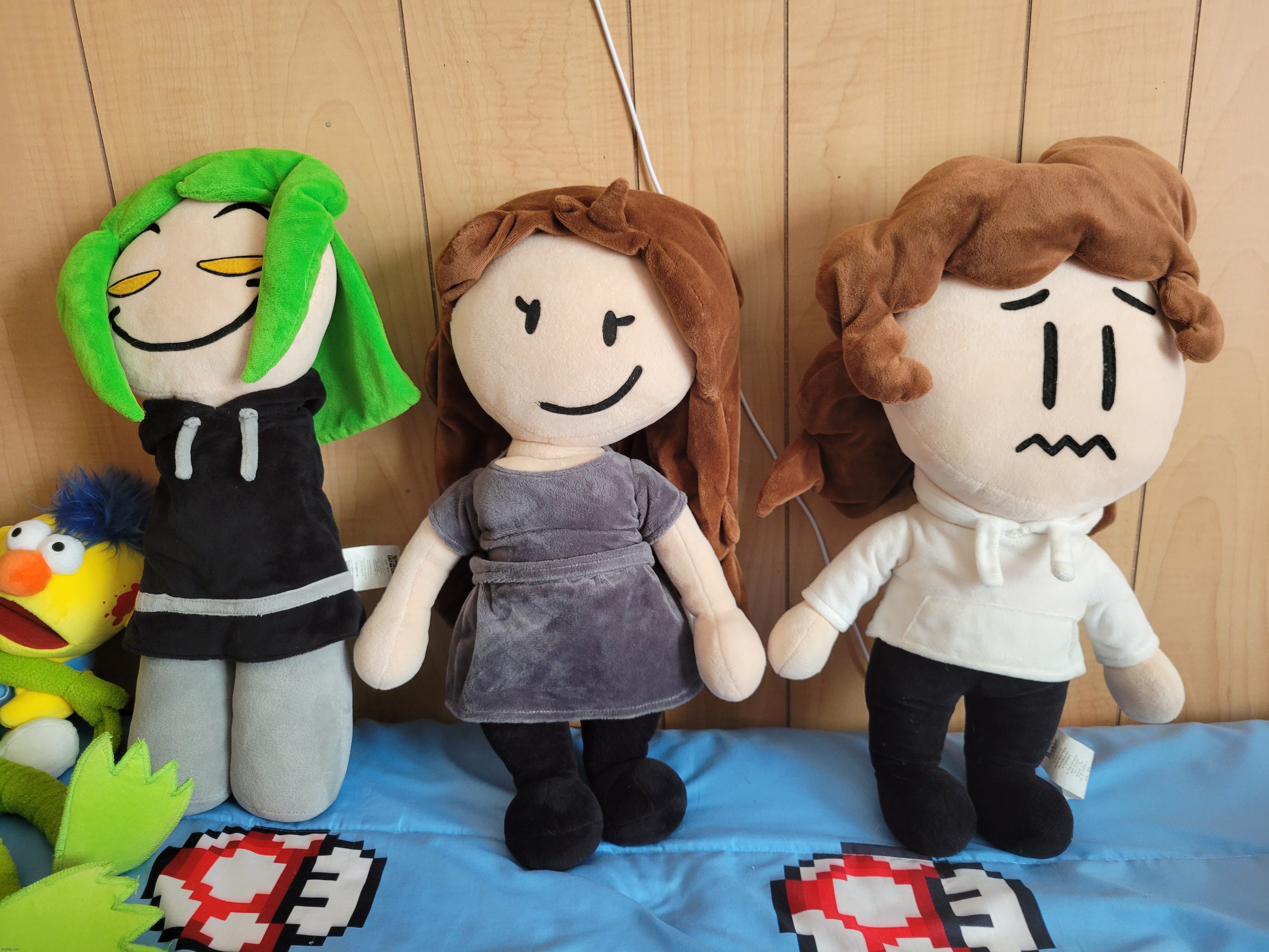 don't mind me just flexing my custom OC plushies | made w/ Imgflip meme maker