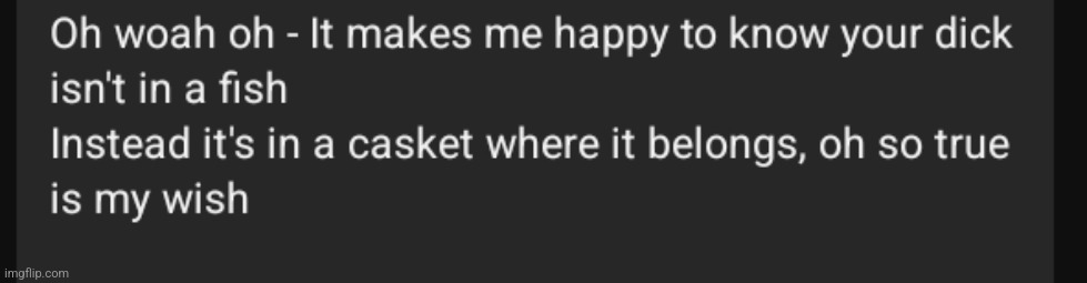 Slightly unhinged lyrics from my song about gjyg15 | made w/ Imgflip meme maker