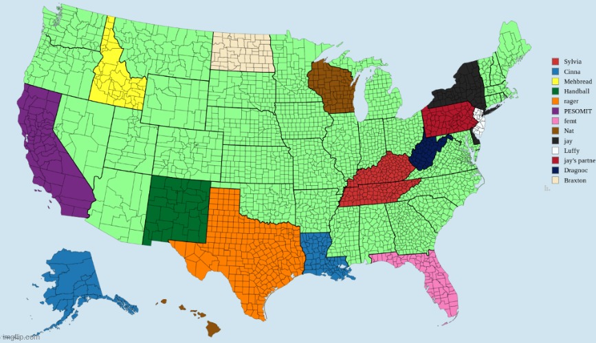 official map starts now. You can only start invading/conquering one at a time. | made w/ Imgflip meme maker