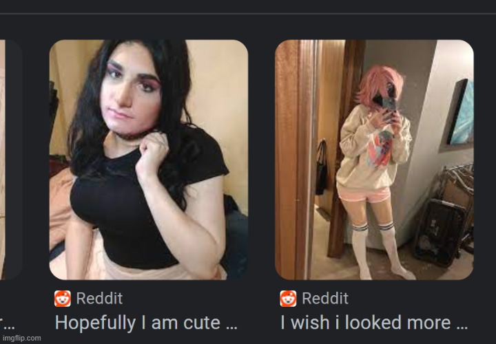 The duality of r/femboy ☠️(Neko note: I aint trying to bodyshame but being a femboy is not for everyone ☠️) | made w/ Imgflip meme maker