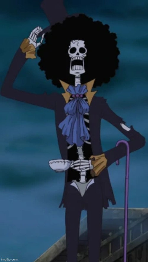 one piece brook | image tagged in one piece brook | made w/ Imgflip meme maker