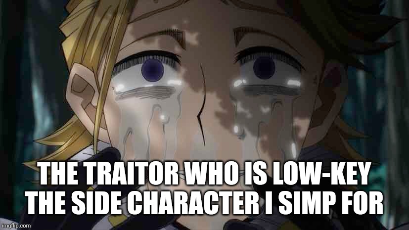 Aoyama | THE TRAITOR WHO IS LOW-KEY THE SIDE CHARACTER I SIMP FOR | image tagged in aoyama,mha,anime | made w/ Imgflip meme maker