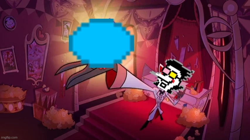 pipis | image tagged in spamton,hazbin hotel | made w/ Imgflip meme maker