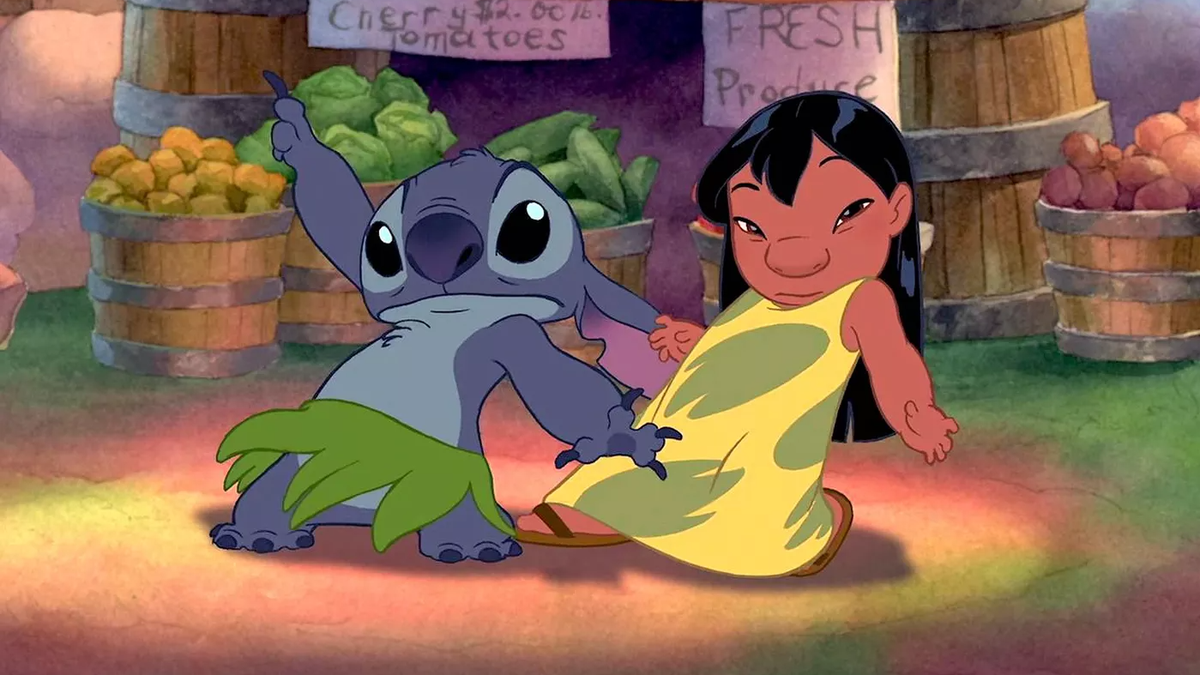 Lilo and stitch dancing Blank Meme Template