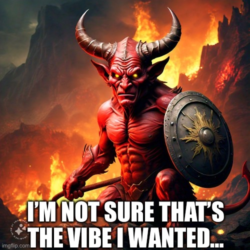 AI Devil | I’M NOT SURE THAT’S THE VIBE I WANTED… | image tagged in ai meme | made w/ Imgflip meme maker