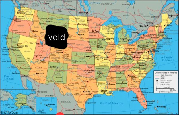 map of United States | void | image tagged in map of united states | made w/ Imgflip meme maker