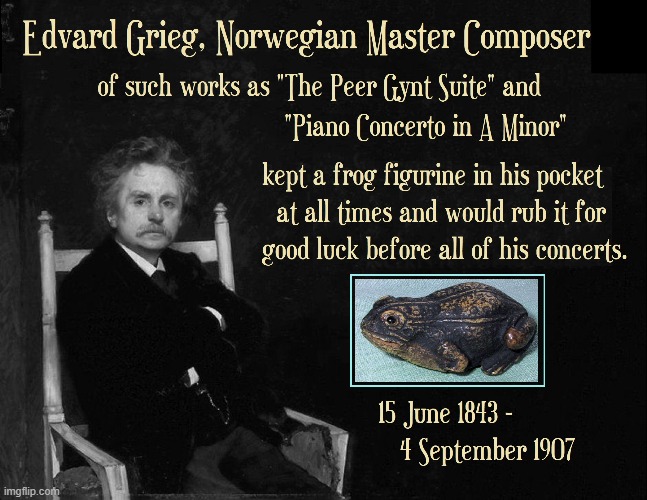 The Frog made him do it, it kept saying, "Rub it-Rub it." | image tagged in vince vance,classical music,frog,figurine,good luck,memes | made w/ Imgflip meme maker