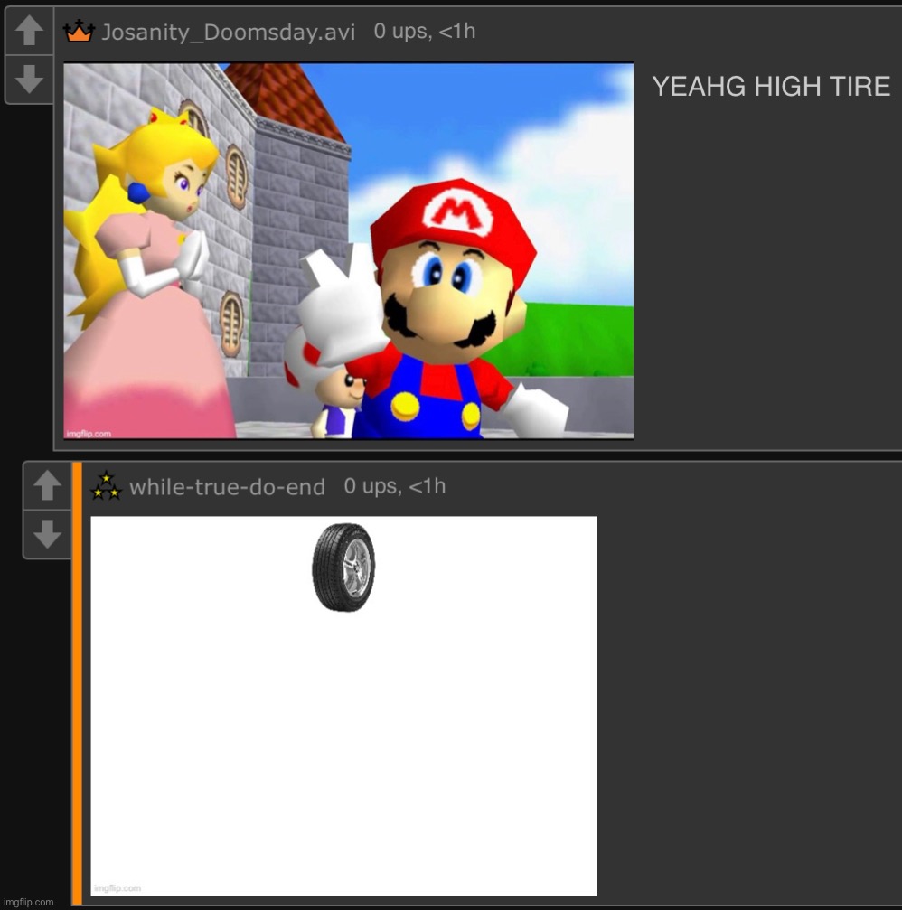 get it cus like the tire's high up in the image | made w/ Imgflip meme maker