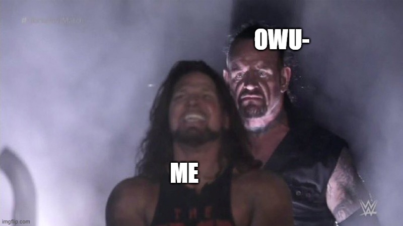 Just look through my memes and you will see him everywhere | OWU-; ME | image tagged in guy behind another guy,im in danger,help me | made w/ Imgflip meme maker
