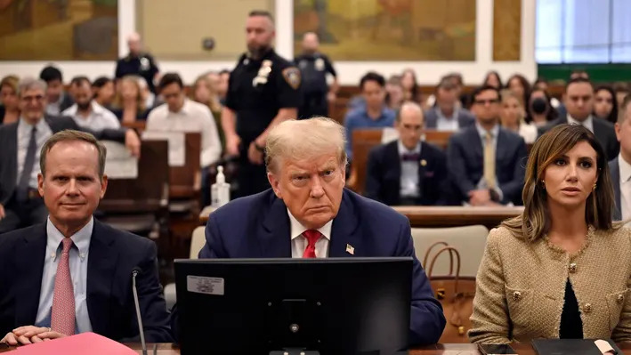 High Quality Donald Trump on Trial Blank Meme Template