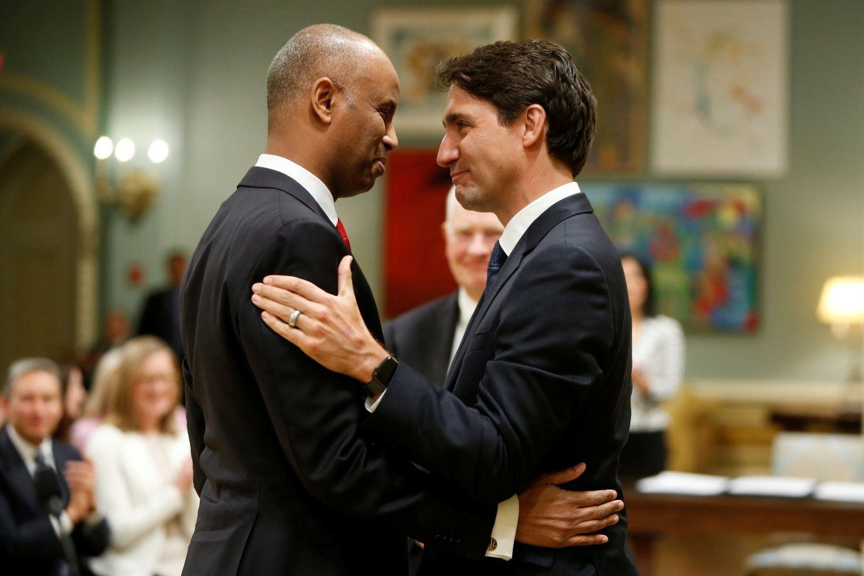 High Quality Canadian Prime Minister Justin Trudeau & MP Ahmed Hussen Blank Meme Template