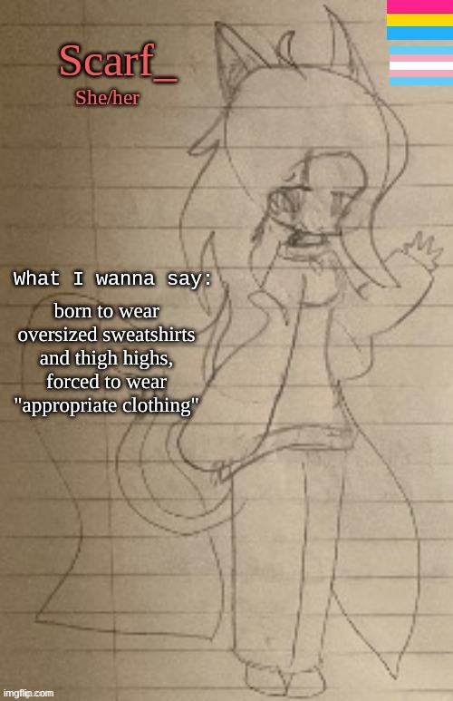 born to wear oversized sweatshirts and thigh highs, forced to wear "appropriate clothing" | made w/ Imgflip meme maker