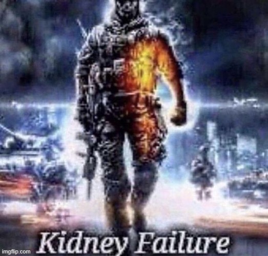 Kidney Failure | image tagged in kidney failure | made w/ Imgflip meme maker