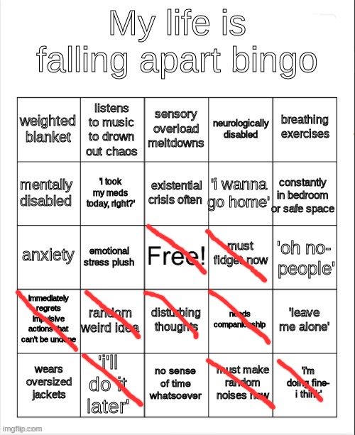 close | image tagged in my life is falling apart bingo | made w/ Imgflip meme maker