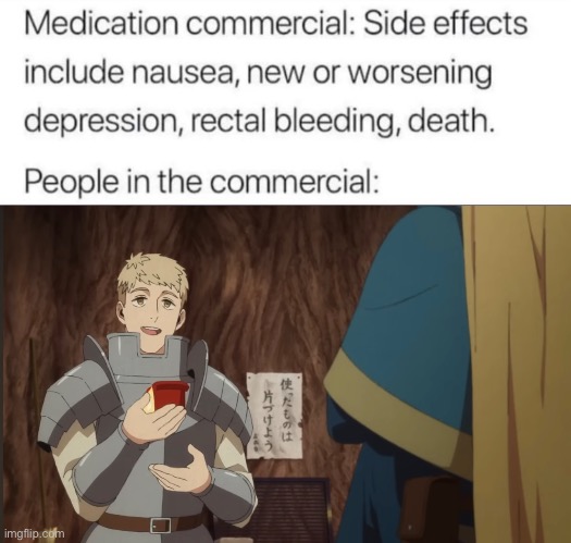 image tagged in memes,delicious in dungeon,animeme,anime meme,shitpost,lol | made w/ Imgflip meme maker