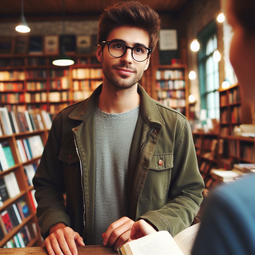 Bookstore customer Blank Meme Template