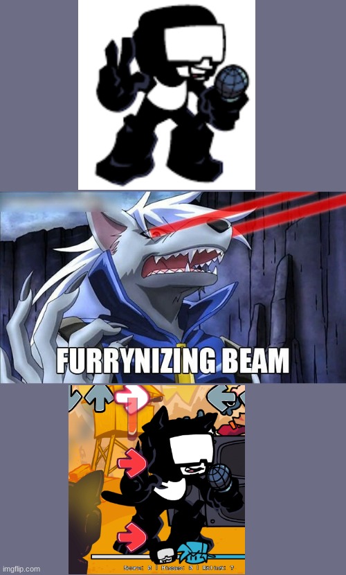I don't know what to say. | image tagged in furrynizing beam,fnf,fnf custom week,tankman | made w/ Imgflip meme maker