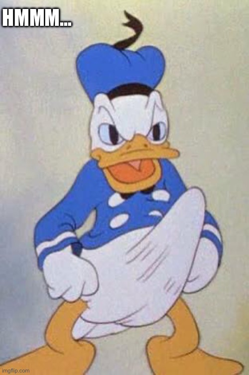 Horny Donald Duck | HMMM… | image tagged in horny donald duck | made w/ Imgflip meme maker