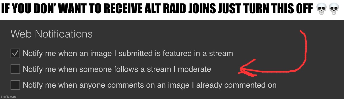 Brain | IF YOU DON’ WANT TO RECEIVE ALT RAID JOINS JUST TURN THIS OFF 💀💀 | made w/ Imgflip meme maker