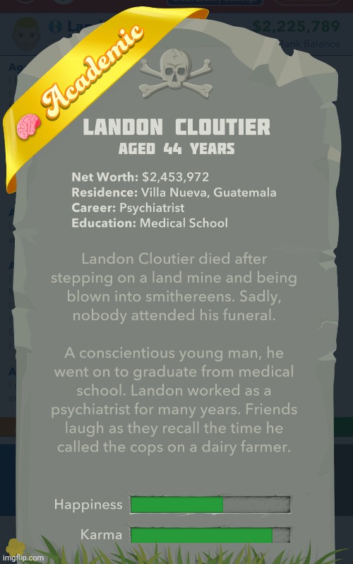 Died from landmine | made w/ Imgflip meme maker