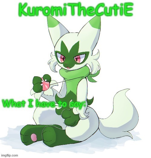 Kuromithecuties floragato temp Blank Meme Template