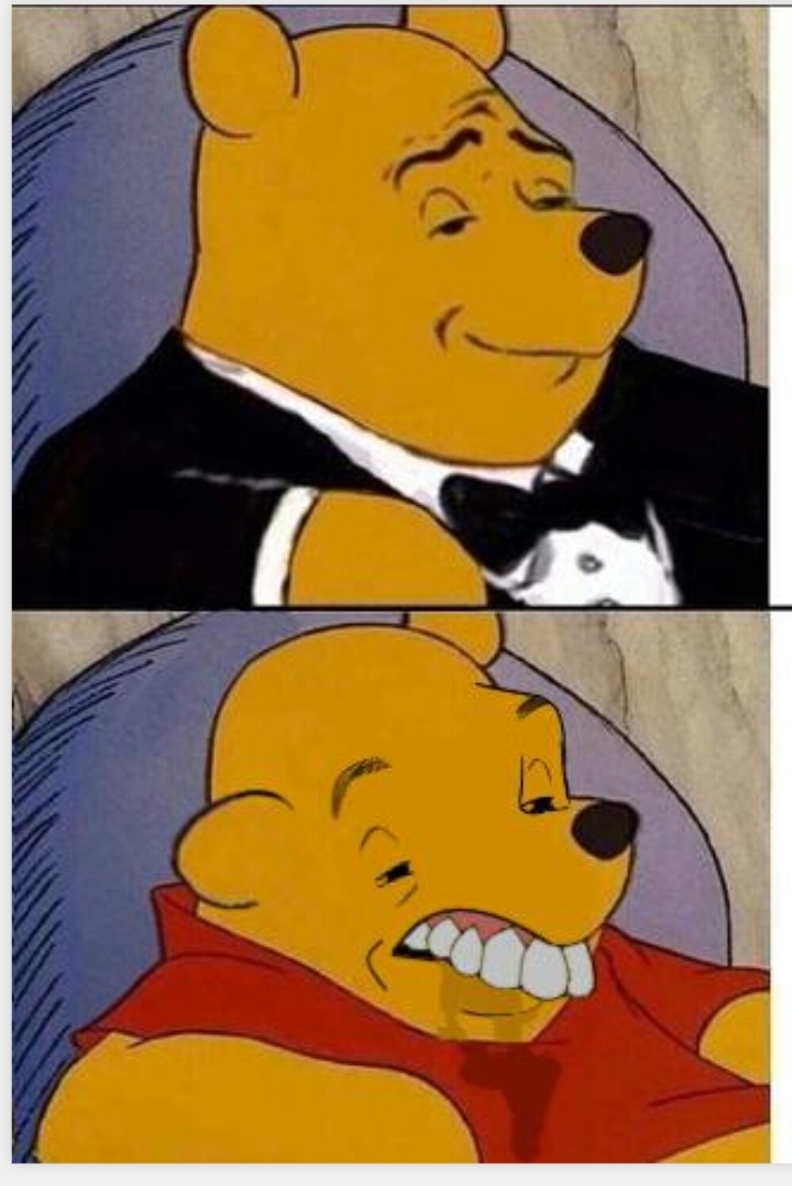 High Quality Winnie the pooh tuxedo Blank Meme Template