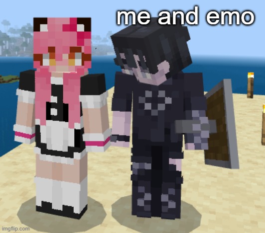 vibing | me and emo | made w/ Imgflip meme maker