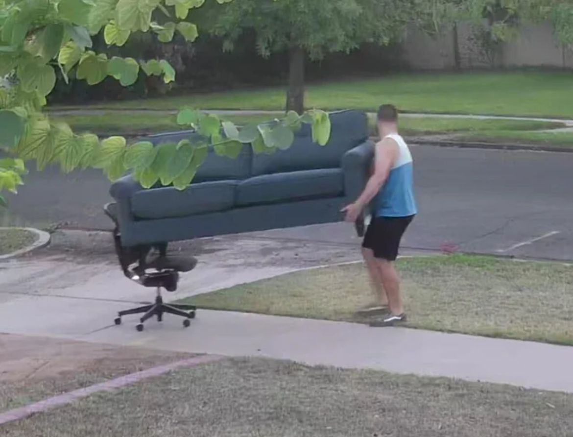 High Quality Guy moving couch Blank Meme Template