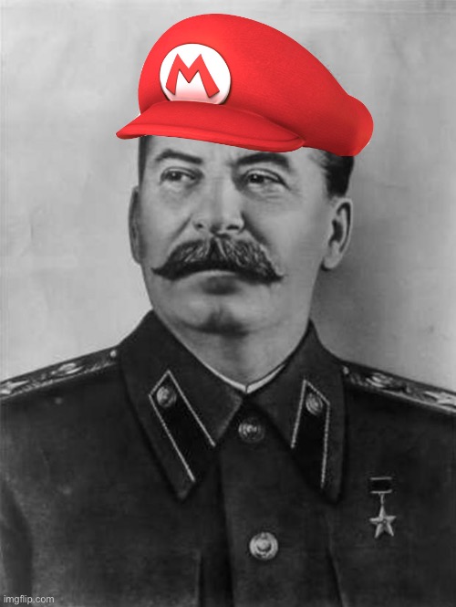 Stalin Mario | image tagged in stalin,mario | made w/ Imgflip meme maker