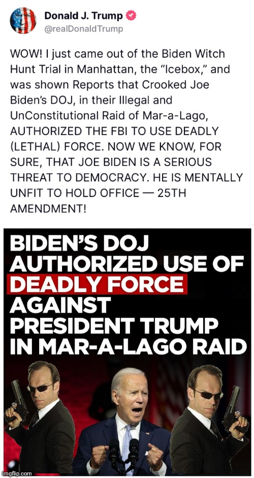 Biden authorized deadly force | image tagged in joe biden,billy s fbi agent plan b | made w/ Imgflip meme maker