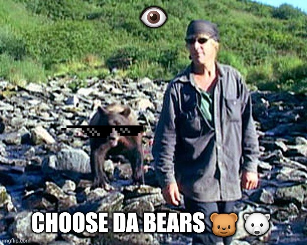 Grizzlers | 👁; CHOOSE DA BEARS 🐻 🐻‍❄ | image tagged in grizzlers | made w/ Imgflip meme maker